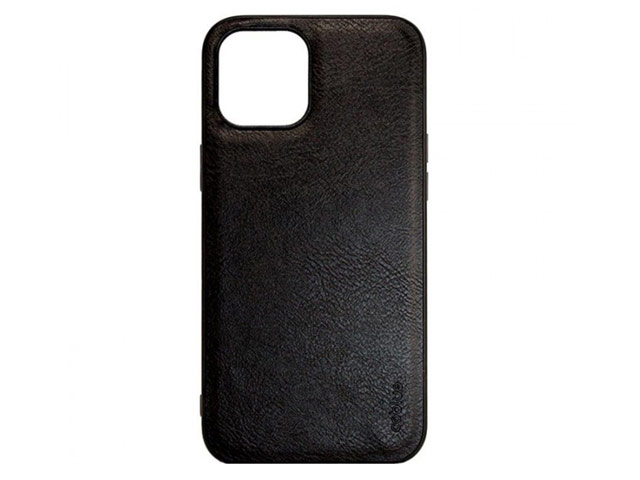 Чехол Coblue Leather Case для Apple iPhone 13 mini (черный, кожаный)
