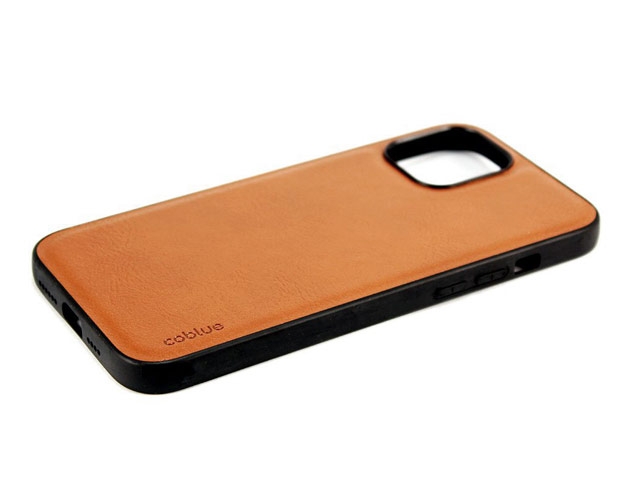 Чехол Coblue Leather Case для Apple iPhone 13 pro (коричневый, кожаный)