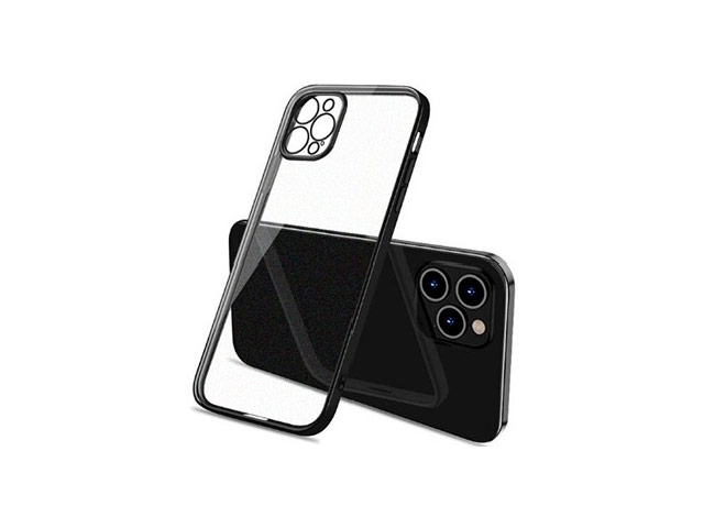 Чехол Coblue Soft Plating Case для Apple iPhone 13 pro max (черный, гелевый)