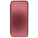 Чехол Yotrix FolioCase Plain для Samsung Galaxy A03s (бордовый, кожаный)