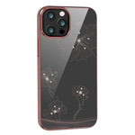Чехол Devia Crystal Flora для Apple iPhone 13 pro max (розовый, пластиковый)