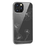 Чехол Devia Crystal Flora для Apple iPhone 13 pro (серебристый, пластиковый)