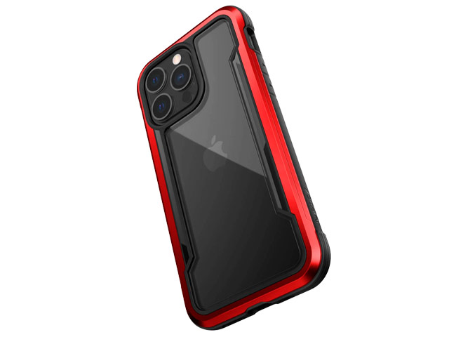 Чехол Raptic Defense Shield Pro для Apple iPhone 13 pro max (красный, маталлический)
