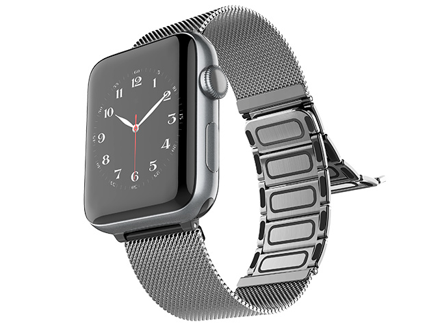 Ремешок для часов Raptic Classic Plus для Apple Watch 42/44 мм (серебристый, стальной)
