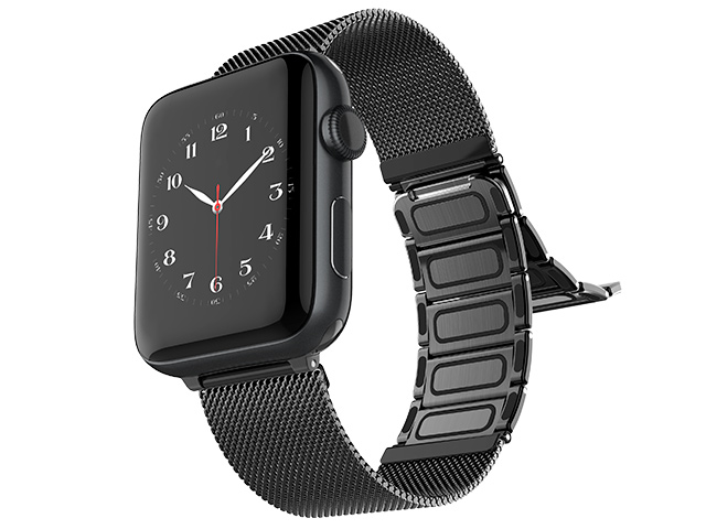 Ремешок для часов Raptic Classic Plus для Apple Watch 42/44 мм (черный, стальной)