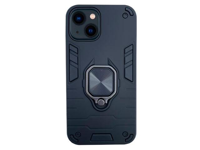 Чехол Yotrix Defender Ring для Apple iPhone 13 (черный, пластиковый)