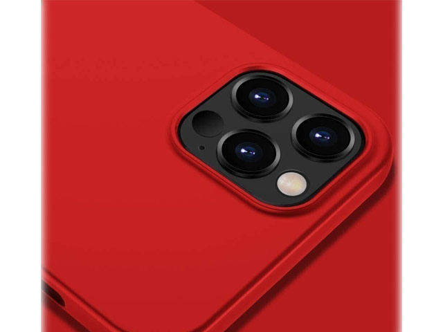 Чехол X-Level Guardian Case для Apple iPhone 13 pro (красный, гелевый)
