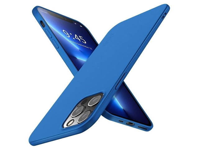 Чехол X-Level Guardian Case для Apple iPhone 13 pro max (синий, гелевый)