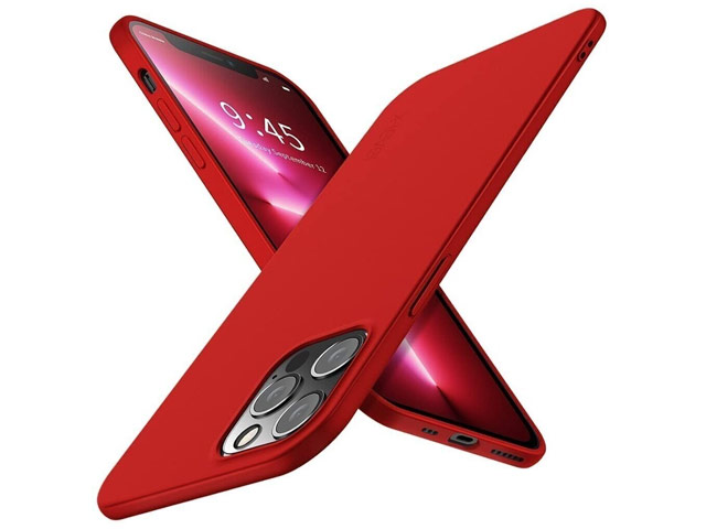 Чехол X-Level Guardian Case для Apple iPhone 13 pro max (красный, гелевый)