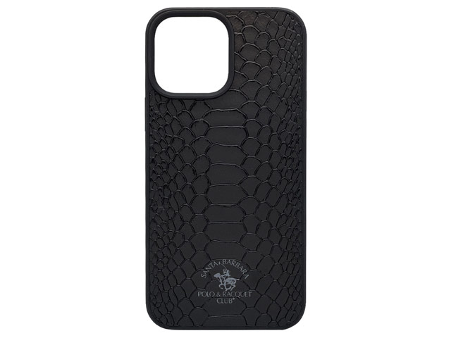 Чехол Santa Barbara Knight для Apple iPhone 13 (черный, кожаный)