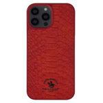 Чехол Santa Barbara Knight для Apple iPhone 13 pro max (красный, кожаный)