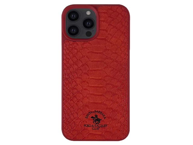 Чехол Santa Barbara Knight для Apple iPhone 13 pro (красный, кожаный)