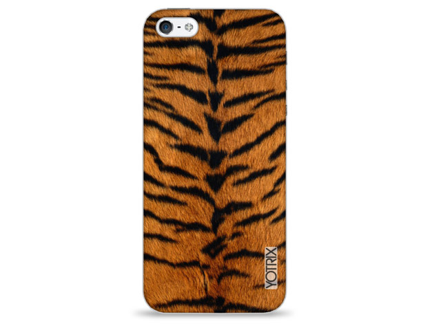 Чехол Yotrix ArtCase для Apple iPhone 5/5S (рисунок Тигр, пластиковый)