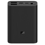 Внешняя батарея Xiaomi Mi Power Bank 3 Ultra Compact универсальная (10000 mAh, черная, USB, USB-C, 22.5W, Fast Charge)