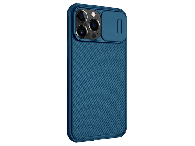 Чехол Nillkin CamShield Pro для Apple iPhone 13 pro (темно-синий, композитный)