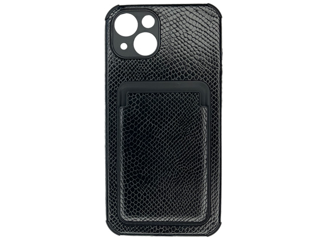 Чехол Yotrix SnapCase Holder для Apple iPhone 13 (Black Snake, экокожа)