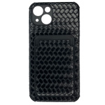 Чехол Yotrix SnapCase Holder для Apple iPhone 13 (Black Twist, экокожа)