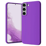 Чехол Yotrix LiquidSilicone для Samsung Galaxy S22 plus (фиолетовый, гелевый)