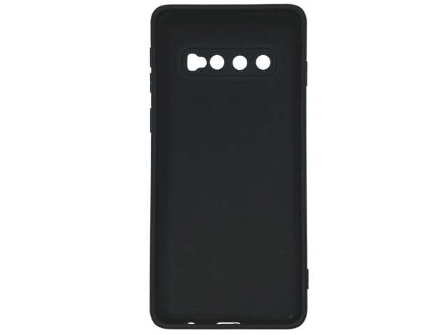 Чехол Yotrix LiquidSilicone Pro для Samsung Galaxy S10 (черный, гелевый)