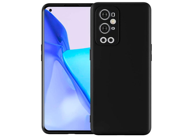 Чехол Yotrix LiquidSilicone Pro для OnePlus 9 pro (черный, гелевый)