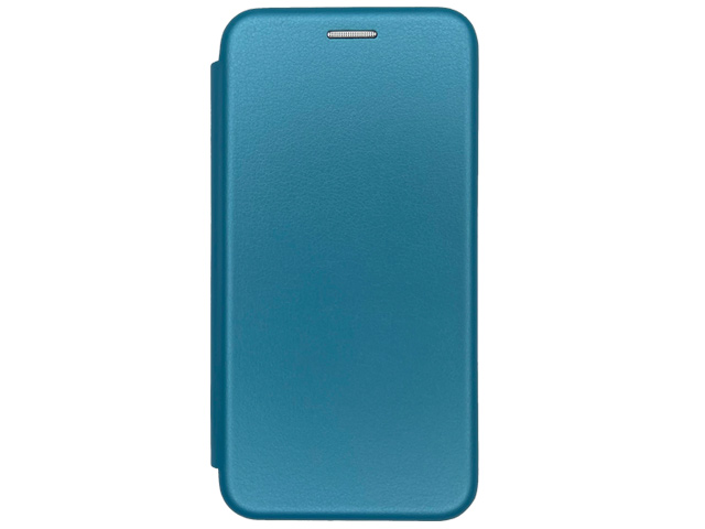 Чехол Yotrix FolioCase Plain для Samsung Galaxy A03 core (голубой, кожаный)