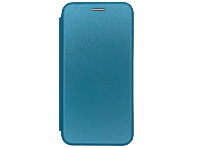 Чехол Yotrix FolioCase Plain для Samsung Galaxy S22 (голубой, кожаный)