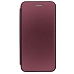 Чехол Yotrix FolioCase Plain для Samsung Galaxy S22 (бордовый, кожаный)