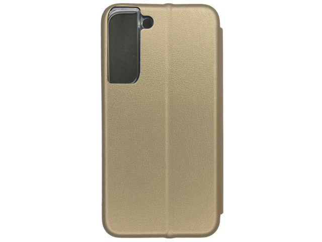 Чехол Yotrix FolioCase Plain для Samsung Galaxy S22 (золотистый, кожаный)