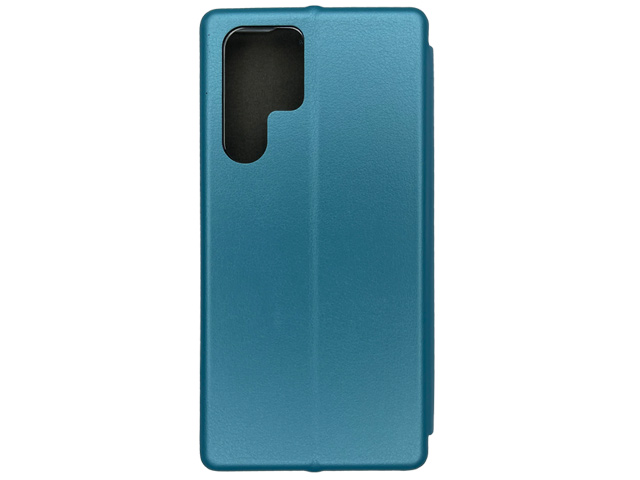 Чехол Yotrix FolioCase Plain для Samsung Galaxy S22 ultra (голубой, кожаный)