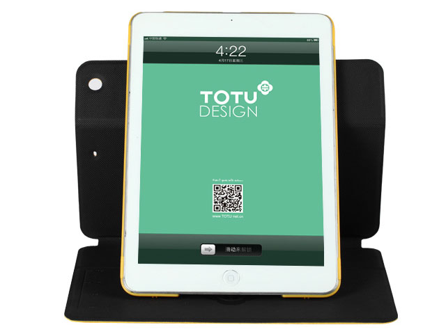 Чехол Totu Design Fluent movements 360 для Apple iPad Air (черный, кожанный)