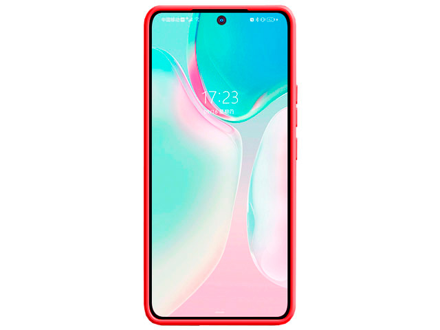 Чехол Yotrix LiquidSilicone Pro для Xiaomi Poco M4 pro 5G (красный, гелевый)