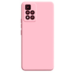 Чехол Yotrix LiquidSilicone Pro для Xiaomi Poco M4 pro 5G (розовый, гелевый)