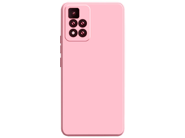 Чехол Yotrix LiquidSilicone Pro для Xiaomi Poco M4 pro 5G (розовый, гелевый)