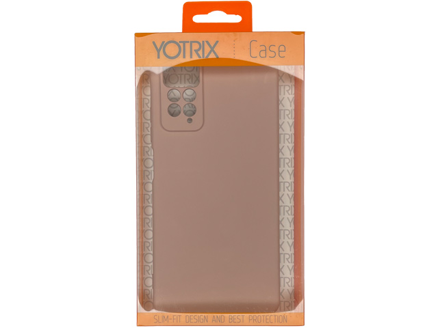 Чехол Yotrix LiquidSilicone Pro для Xiaomi Redmi Note 11 pro (пудра, гелевый)