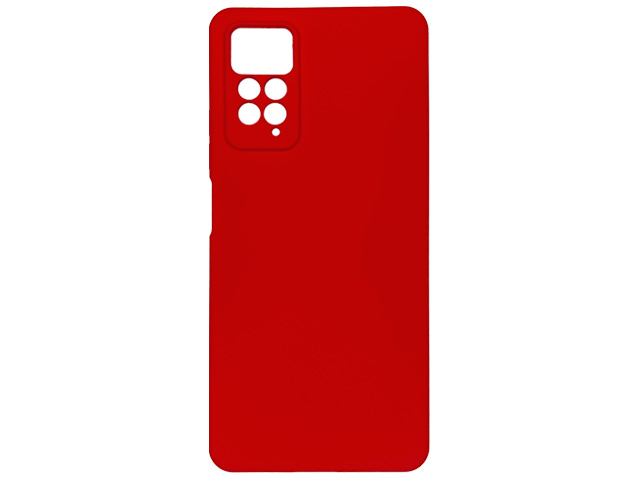 Чехол Yotrix LiquidSilicone Pro для Xiaomi Redmi Note 11 pro (красный, гелевый)