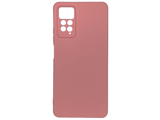 Чехол Yotrix LiquidSilicone Pro для Xiaomi Redmi Note 11 pro (розовый, гелевый)