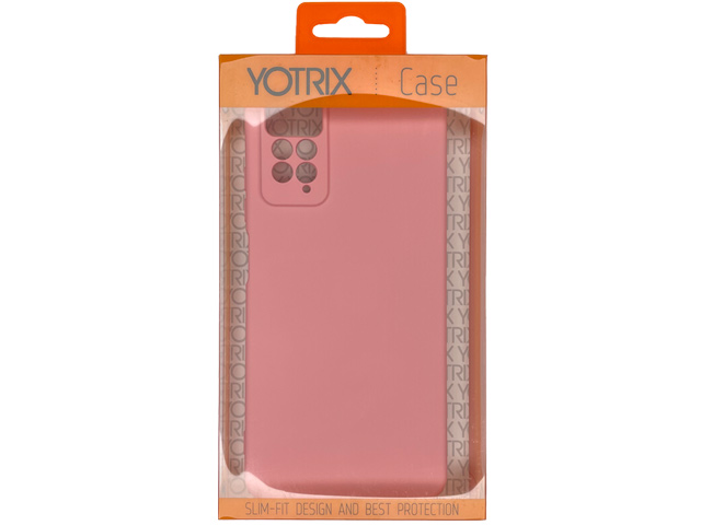 Чехол Yotrix LiquidSilicone Pro для Xiaomi Redmi Note 11 pro (розовый, гелевый)