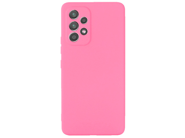 Чехол Yotrix LiquidSilicone Pro для Samsung Galaxy A53 (розовый, гелевый)