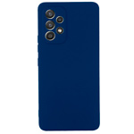 Чехол Yotrix LiquidSilicone Pro для Samsung Galaxy A53 (темно-синий, гелевый)