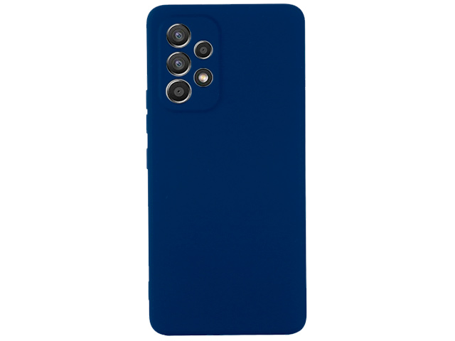 Чехол Yotrix LiquidSilicone Pro для Samsung Galaxy A53 (темно-синий, гелевый)