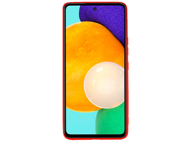 Чехол Yotrix LiquidSilicone Pro для Samsung Galaxy A23 (красный, гелевый)