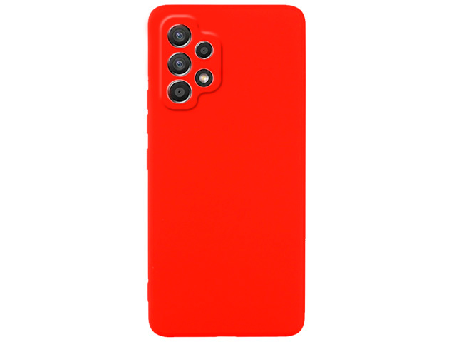 Чехол Yotrix LiquidSilicone Pro для Samsung Galaxy A13 (красный, гелевый)