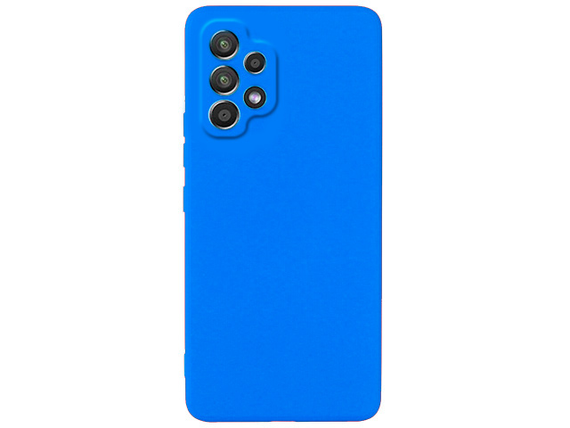 Чехол Yotrix LiquidSilicone Pro для Samsung Galaxy A13 (синий, гелевый)