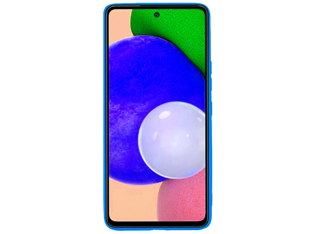 Чехол Yotrix LiquidSilicone Pro для Samsung Galaxy A13 (синий, гелевый)