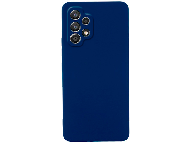Чехол Yotrix LiquidSilicone Pro для Samsung Galaxy A13 (темно-синий, гелевый)