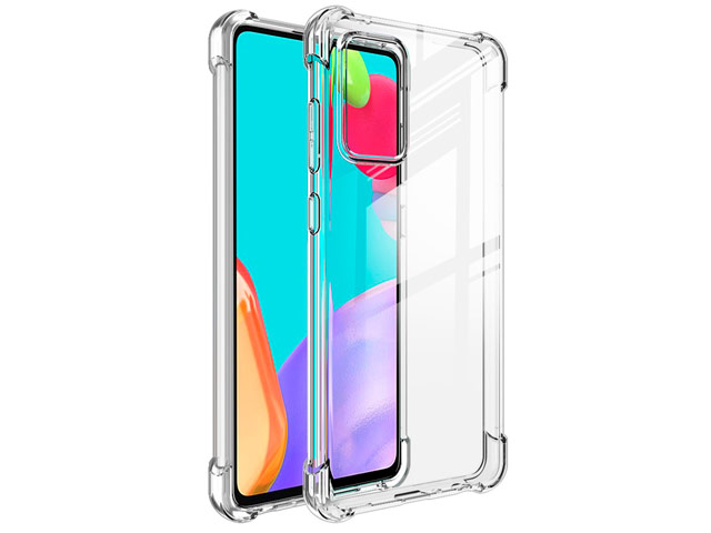 Чехол Yotrix Clear case для Samsung Galaxy A53 (прозрачный, гелевый/пластиковый)