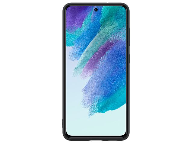 Чехол Yotrix LiquidSilicone Pro для Samsung Galaxy S21 FE (черный, гелевый)