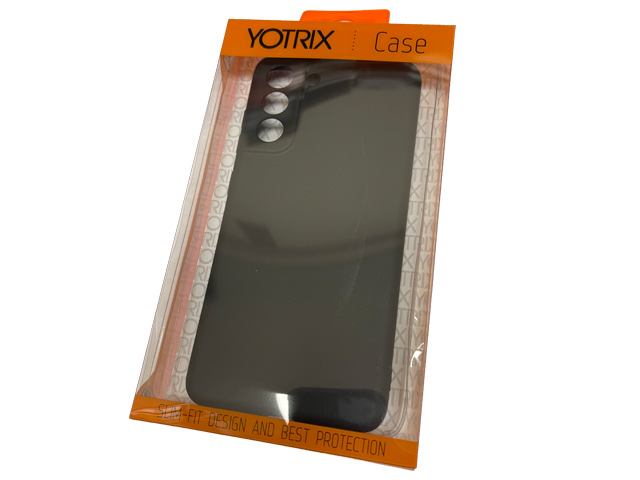 Чехол Yotrix LiquidSilicone Pro для Samsung Galaxy S21 FE (черный, гелевый)