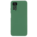Чехол Yotrix LiquidSilicone Pro для Xiaomi Redmi Note 11/11S (темно-зеленый, гелевый)