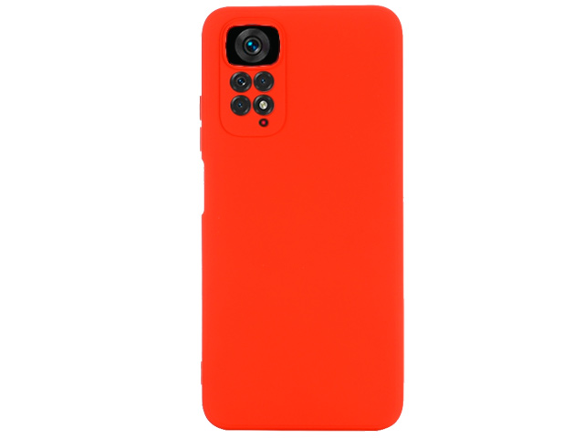 Чехол Yotrix LiquidSilicone Pro для Xiaomi Redmi Note 11/11S (красный, гелевый)